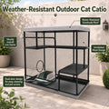 Extra Large Catio Outdoor Cat Enclosure Cat Cage 45"× 26.5" × 43.3"