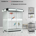 Large Bird Cage Cover - 600D Cage Covers for Night, Good Night Bird Cage Cover for Large Birdcage,Good Night for Cats, M