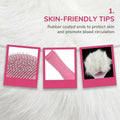 Cat Brushes for Indoor Cats, Soft Silicone Self Cleaning Pet Grooming Brush