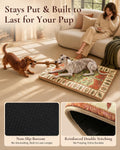 Exsnugy Dog Crate Pad,Boho Washable Dog Bed Mats for Medium Pets, 35x22