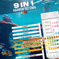 Aquarium Test Strips for Fish Tank: 9 in 1 Aquarium Ammonia Test Strips for Fish Tank - 125 Counts Aquarium Water Test K