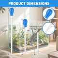 27.7 Inch Extra Long Aquarium Turkey Baster, 50ml Fish Tank Water Changer Siphon with 10 Inch Extension Tube, Aquarium W