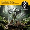Glass Jumping Spider Enclosure Kit, 5.1 x 4.1 x 7.6 in Gothic Tank