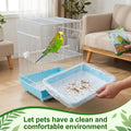 Bird Cage Liners, 80 Disposable Bird Cage Liner Bags, Quick and Easy Bird Cage Cleaning