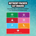 Lick a Day for Cats | Daily Lickable Cat Puree with 7-in-1 Wellness Support | Real Meat Cat Treats with Vitamins & Nutri