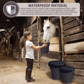 2-5 Gallon Horse Bucket Cover, Waterproof Horse Feed Bucket Cover, Lightweight and Easy to Use (Excluding Bucket, Black)