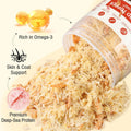 3.5 OZ Raw Antarctic Krill Freeze Dried Egg Yolk Chicken Cat & Dog Food Toppers High Protein Food Toppers Skin & Coat Support 100g