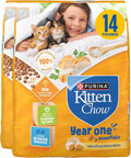 Purina Kitten Chow Year One Essentials with Real Chicken High-Protein Complete and Balanced Dry Kitten Food with Essenti