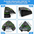 GOZILLA Reptile Hideout Cave,Turtle Tank Accessories Decor,Fish Tank Basking Platform for Bearded Dragon,Snake and Leopa