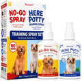 Petstoral Dog Potty Training Spray Set, No-Go and Here Potty Training Sprays for Dogs of All Ages Including Puppies