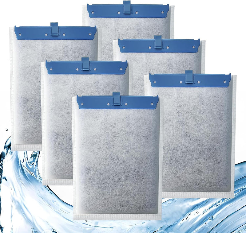 6 Pack Filter Cartridge Compatible with Whisper Bio-Bag Filters, Large Aquarium Filter Cartridges Compatible Replacement