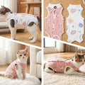2 Pack Cat Recovery Suit Breathable Cat Onesie for Cats After Surgery Female Kitten Recovery Suit for Spay Abdominal Wou