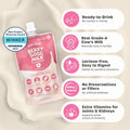 Choolip Berry Good Milk for Cats & Dogs – Lactose-Free Pet Milk Pouches – Vet-Formulated Hydrating Drink with Cranberry, CoQ10, Glucosamine & Omega-3 (100mL x 8 Pouches)