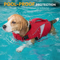 Queenmore Small Dog Life Jacket, Adjustable Dog Life Vest for Small and Medium Dogs with High Buoyancy, Lightweight Dogs