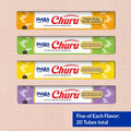INABA Churu Cat Treats, Lickable, Squeezable Creamy Purée Cat Treat with Green Tea Extract & Taurine, 0.5 Ounces Each Tu