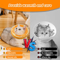 Maiiu Soft Cat Cone Collar, Cute Cat Recovery Collar Suitable for Small, Medium, Large Cats,Elizabethan Neck Collar for Cats After Surgery (Orange, Small)