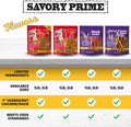 Savory Prime Duck Jerky Dog Treats, Made with 100% Real Duck Breast, Farm Raised, Healthy, Easily Digestible, High Prote