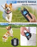 Dog Shock Collar with Remote Control - Rechargeable Dog Training Collar, IPX7 Waterproof E Collar for Dogs with 4 Safe M