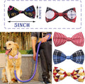 PET SHOW 50pcs Large Dog Bow Ties for Collar Bulk Bowties for Medium Big Dogs Wholesale Dog Cats Collars Attachment Sliders Grooming Accessories