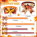 Huhumy 50 Pcs Fall Dog Bow Tie Bulk Thanksgiving Pet Collar for Dog Cat