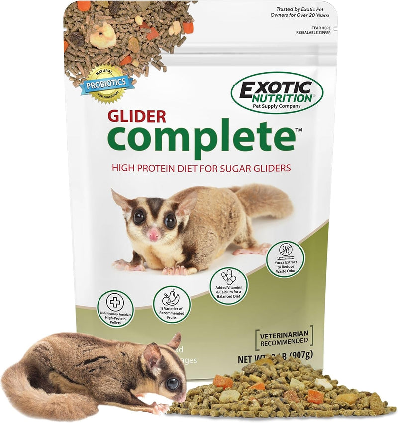 Glider Complete - Healthy High Protein Nutritionally Complete Staple Diet Sugar Glider Food (2 lb)