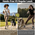 Hands-Free Dog Leash,Adjustable Waist Belt for Walking Running Hiking