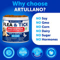Flea and Tick Support for Dogs - 120 Chews - Dog Flea Chewables