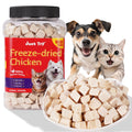 Just Try 7.05 oz Freeze Dried Chicken Cat & Dog Treats Food Topper Raw Single Ingredient High Protein Grain Free Healthy Dog Training Treats