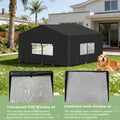 STARTWO Outdoor Dog Kennel Cover, 600D Heavy Duty Full Coverage for 10'Dx10'Wx6.5'H Dog Cages, with Transparent Window, 
