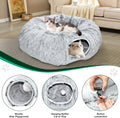 VIVOYAN Multifunctional Cat Tunnel Toy - XL Interactive Cat Play Tunnel with Climbing Holes and Thick Resting Mat, Ideal for Mult Homes and Extended Playtime