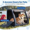 Dog Car Seat, Enclosed Carrier for Pets Travel Safety Dog Crate Soft-Sided Covered Car Kennel Carrier