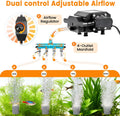 AQQA Aquarium Air Pump, 18W, 400GPH
