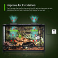 2 PCS Reptile Ventilation Fan with Thermo-Hygrometer | Air Circulation Fan for Terrariums, Enclosures & Aquariums | Quie