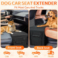 Car Seat Extender for Dogs, Backseat Extender for Large Dog up to 180 LBS, Foldable Back or Front Seat Extender for Most