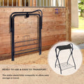 Harrison Howard Freestanding Horse Saddle Rack, w/Supportive Fabric