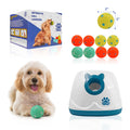 Pawsito Automatic Dog Ball Launcher for Medium and Small Size Dogs, Interactive Fetch Machine for Indoor and Outdoor Play with 10 PCS Latex Balls, Dual Power Mode Ball Thrower, Dog Toy