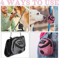 Talltalk 2 Pieces Dog Treat Pouch Pet Dog Poop Holder, Pink,Grey