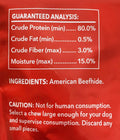 Pet Factory American Beefhide 3-4" Donuts Dog Chew Treats - Natural Flavor, 8 Count/1 Pack