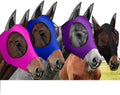 Frienda 4 Pcs Horse Fly Mask with Ear, Medium, Purple, Blue, Pink, Black
