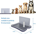 Pee Pad Holder, Indoor Potty Tray for Puppy and Small Size Dog with Pee Wall, Non-Skid Feet, 20x15.4x1.4 inch