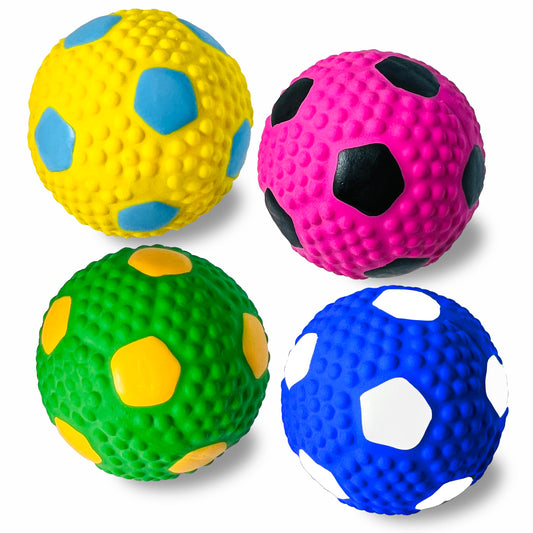 HOLYSTEED Squeaky Dog Toys for Small Dogs, 2.0 Inch Latex Squeak Dog Balls - Soft Bouncy Fetch & Chew Toys for Mini and Small Breeds Like Chihuahua, Yorkie, Poodle, Corgi