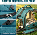 Bird Travel Carrier Cage with Perch & Steel Tray, Portable Small Pet Backpack for Parrots, Bearded Dragons, Guinea Pigs 