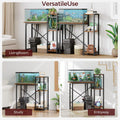 MAHANCRIS 5-10 Gallon Fish Tank Stand, 3-Tier Aquarium Stand with Storage