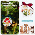 Tubuui Clay Paw Print Kit for Dogs Cats (Makes 2), Pawprint Keepsake Kit,Baby Hand and Footprint Ornament with Clay Impr