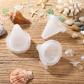 4PCS Bloodworm Feeder Aquarium Worm Feeder Cone Cup Shape Plastic Live Bloodworms Aquarium Feeders Nematode Basket-Feede