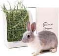 CalPalmy Hay Feeder for Rabbits, Guinea Pigs, and Chinchillas - Minimize Waste and Mess with 5.5" x 3.5" x 7.4" Hanging 