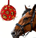 Goat Feeder Hanging Feeding Toy,Horse Treat Hay Feeder Toy, Durable TPR Feeding,for Horse Goat Sheep Relieve Stress,Stre