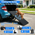 Dog Ramp for Car SUV, Adjustable Pet Ramp with Multiple Height Settings, Folding Portable Dog Ramp for Small Large Dogs,