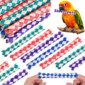 12 Pcs Chinese Finger Traps, Bamboo Finger Traps Pet Bird Chew Foraging Classic Chopper Toy Fun Birthday Party Favors, C
