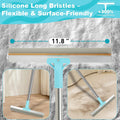 Vivifying Carpet Rake Pet Hair Remover Set, 56" Handle + 2 Handheld Tools